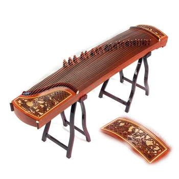 Profissional De Alta Qualidade A Jogar Guzheng Cítara Platane Madeira Guzheng Instrumento De Cítara Com Todos Os Acessórios Cinta Para Dedos