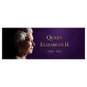 A rainha Elizabeth II 1926 - 2022 - Adesivo - Janela do Carro do Portátil 20cm*7cm Q6A9