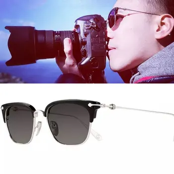 Nova Moda Piloto de Estilo Mulheres Homens Óculos de sol Polarizados Retro Marca de Luxo de Design de Condução de Fotografia de Óculos de Sol UV400 Adequado