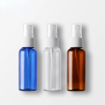 50ML Garrafas Reutilizáveis de Plástico Transparente Perfume Vaporizador Plástica Mini Garrafa Vazia Frasco de Spray Acessórios de Viagem