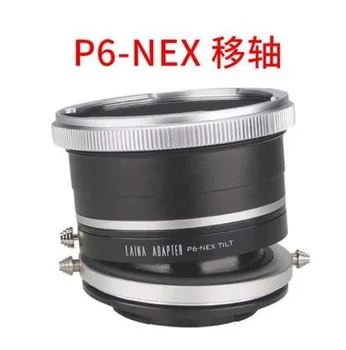 De inclinação da lente adaptador para p6 Pentacon 6/Kiev 60 p60 lente para sony E NEX de montagem-5/6/7 A7r a7r2 a7r3 a7r4 a9 A7s A6300 EA50 FS700 câmara