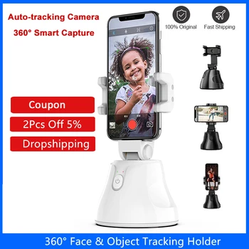 Auto Inteligente de Tiro Selfie Vara Rotação 360 Face Tracking de Rastreamento de objetos Titular do Telefone para a Foto Vlog Viver de gravação de Vídeo