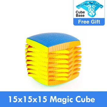 Promo MOYU 15 Camadas de 15 x 15 x 15 Com Caixa de Presente Preta Stickerless Cubo da Velocidade de Quebra-cabeça Mágica 15x15 Educacional Cubo Mágico Brinquedos Para Criança