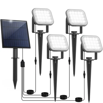 Solar da Paisagem Holofotes 4 EM 1 Outdoor 20 LED Solar LED Spotlight Impermeável de Segurança Lâmpada para o Caminho do Jardim Garagem Decoração