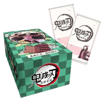 c o Destino da Reencarnação Coleção de Cartão Original Jogo de Tabuleiro Anime Kamado Nezuko Bronzingd Flash Cartão de Brinquedo Presente para Crianças