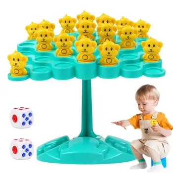 Árvore balanceada Macaco Montessori de ensino Equilíbrio Brinquedos 50pcs macaquinhos Equilíbrio Árvore de Contagem Jogo brinca Presente de Ano Novo