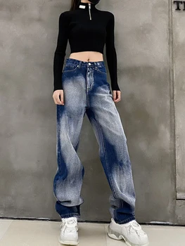 Legal Hip Hop Calças Moda Femme Harajuku Baggy Jeans, Calças Soltas Casual Gótico Japão Calças De Verão Vintage High Street Jeans