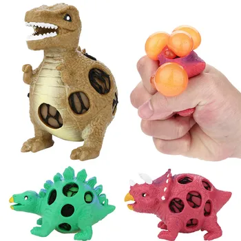 Engraçado brinquedos Stress Reliever Dinossauro Uva Bola Autismo Humor Squeeze Socorro Saudável Brinquedos Fun Geek Gadgets para o dia das bruxas Piadas