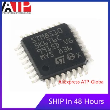 10PCS STM8S105K6T6C LQFP-32 STM8S105 SMD QFP BRAÇO Microcontrolador MCU Chip IC Marca Novo Original em Estoque Em estoque