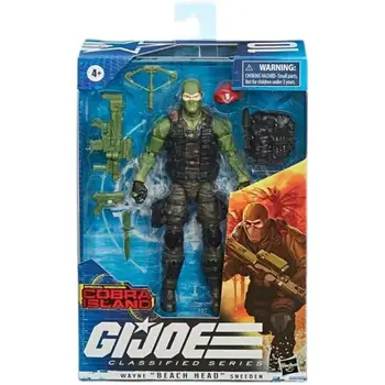 Hasbro Forças Especiais G. I. Joe Wayne Praia De Cabeça Sneeden Figura De Ação Colecionáveis Modelo Premium Brinquedo De 6 Polegadas