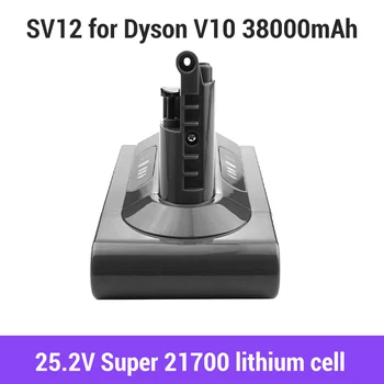 novo original Para Dyson V10 Bateria De 25,2 V 38Ah SV12 V10 Fofo V10 Animal Absoluta M Otorhead Lembrete de Substituir a Bateria de Lítio