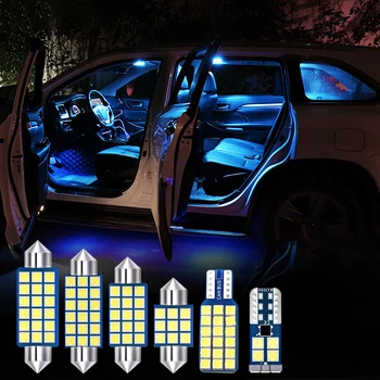 3pcs Carro Lâmpadas LED Kit Para Ford Fiesta MK7 2010 2011 2012 2013 2014 12v Cúpula Interior Lâmpadas de Leitura do Tronco Luzes Acessórios