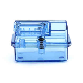 Azul de Plástico Impermeável Receptor de Receber Caixa para Huanqi 727 / Barra RC Car Peças de Atualização