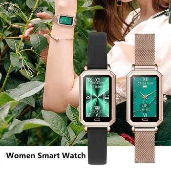 Smart Watch Mulher Bracelete de Esportes Coração da Taxa de Oxigênio no Sangue Arterial Pressão IP68 Impermeável Inteligente Pulseira Para a Apple&Xiaomi HT2
