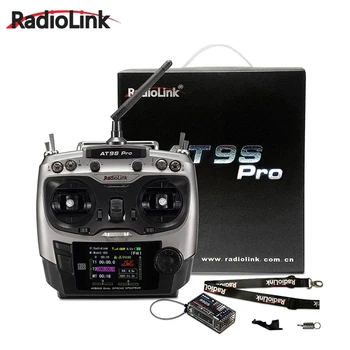 Radiolink AT9S Pro 12 Canais De 2,4 G Transmissor de controle Remoto Suporte a Crossfire Protocolo W/ RX R9DS para FPV de Asa Fixa Drone