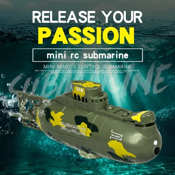 3311 Mini RC Submarino de Alta Velocidade Stunt Rádio Elétrico com Controle Remoto de Barco da Água, ao ar livre Submarinos Simulação de Presentes de Brinquedos para Meninos