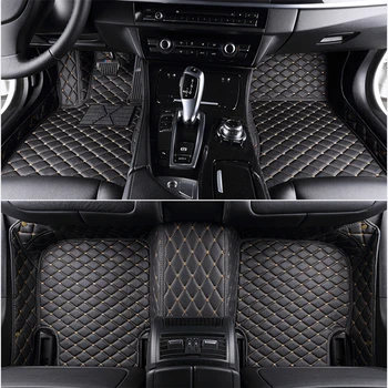 Tapete para carros personalizados para Audi Q7 5 Assento de duas linhas 2020-2022 Anos 100% Ajuste Automático de Detalhes no Interior do Carro Acessórios Tapete