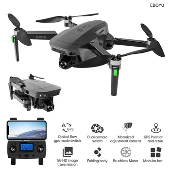 EBOYU ZLL SG907-SE RC Drone 4K GPS Drone Profissional, 5G wi-Fi FPV com o Motor sem Escova Inteligente Siga RC Quadcopter Avião de Presente
