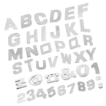Conjunto de mais de 200 Peças de Metal Decalque Emblema Logo Adesivo Emblema Emblema de Carro Adesivos Criativos Chrome Letras Símbolo de Decalque