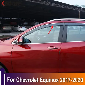 Para Chevrolet Equinox 2017 2018 2019 2020 Carro Defletores Janela Deflector De Vento Sol, Guarda Chuva, Vento De Ventilação Da Viseira Capa Da Guarnição