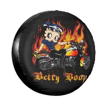 Boop Bettys Passeio de Moto Pneu Sobressalente Caso Capa Bag para Jeep Pajero Roda de Carro de Protetores de Acessórios de 14