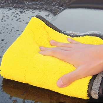 Espessamento da Limpeza do Carro Toalha de Microfibra de Veludo para vw-TIGUAN ford-MONDEO seat-Ibiza IV-JEEP-wrangler