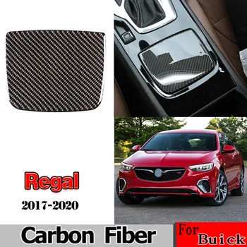 Para Buick Regal 2017 -2020 Real de Fibra de Carbono 3d Etiqueta de Controle Central de Armazenamento de Caixa de Interior do Painel de Acessórios do Carro