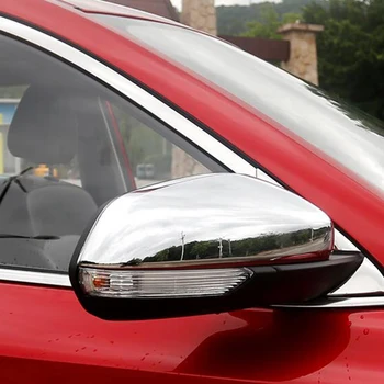 Para MG ZS 2018 ABS Cromado espelho retrovisor de Carro Tampa da Guarnição de Carro Estilo acessórios 2pcs