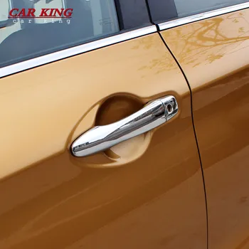 Para Nissan Chutes de 2016 2017 2018 Carro ABS Capa maçaneta da Porta da Guarnição Etiqueta de Chave Inteligente Capa maçaneta da Porta da Guarnição exterior Acessórios