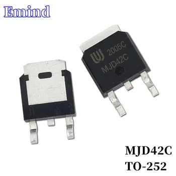 10/20Pcs MJD42C Transistor SMD PARA-252 Darlington Tubo Bipolar PNP Amplificador de Transistor 100V/4A