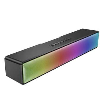 O Orador de Bluetooth Luz Colorida Computador, Telefone Móvel da TEVÊ Universal Duplo alto-Falante Cartão de FM Multi-Função de Áudio Bluetooth
