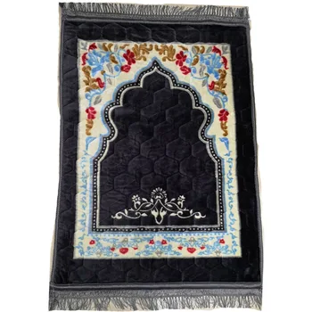 Novo Tapete De Carpete Islâmica Muçulmana Adoração Tapete Peregrinação De Algodão Vermelho Tapetes De Área Castanho Cinzento Sala De Casa, Quarto De Oração