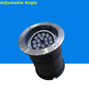 (6pcs/lote) Ângulo Ajustável LED Underground Lâmpada de 3W -24W Deck de Luz de AC85-265V,Impermeável Embutida LED Inground, Andar de Iluminação