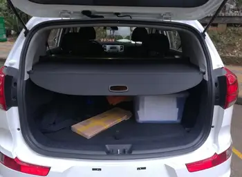 Traseira do carro do Tronco Security Shield Sombra preta Bege capa protetora de cobertura da bagageira para o slider remix kx5
