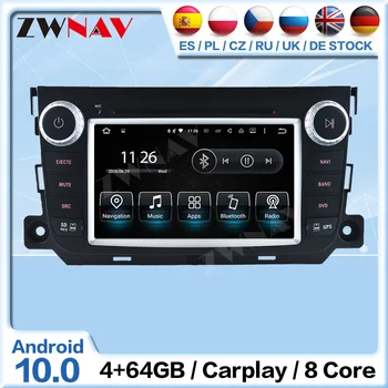 Carplay Android Receptor de Rádio Para o Benz Smart Fortwo 2011 2012 2013 2014 Car Auto de Áudio Estéreo Leitor de Vídeo GPS Navi Unidade de Cabeça