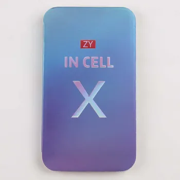 ZY Incell Para iPhone X Tela TFT LCD de Substituição 3D Com o Toque conjunto do Digitador Para o iPhone X Display LCD Ture Tom Wholsale