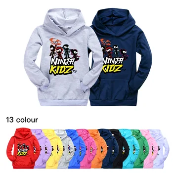 Ninja Kidz Criança Camisola de Algodão Bebê Meninos Vestuário de Crianças Pequenas Cair com Capuz Camiseta de Roupas para Adolescentes, Meninas Bolso de Camisa Rosa