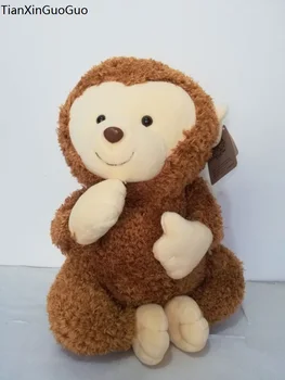 grande 40cm adorável macaco marrom macio do brinquedo do luxuoso dos desenhos animados macaco boneca jogar travesseiro de presente de aniversário w0348