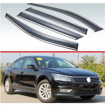 Para Volkswagen Passat 2011-2018 Plástico Exterior Viseira de Ventilação Tons Janela de Sol, Guarda Chuva Defletor de 4pcs