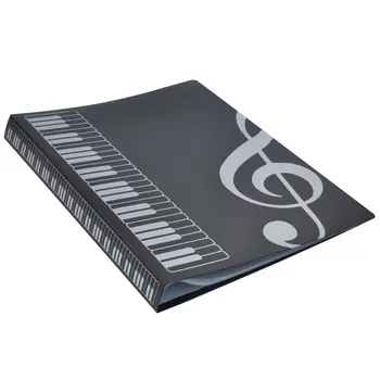 80 Folhas A4 Música Pastas do Livro de Partitura para Piano de Banda Coral Inserir-tipo de Pasta de Música Suprimentos Impermeável Arquivo de Armazenamento de Produto Quente