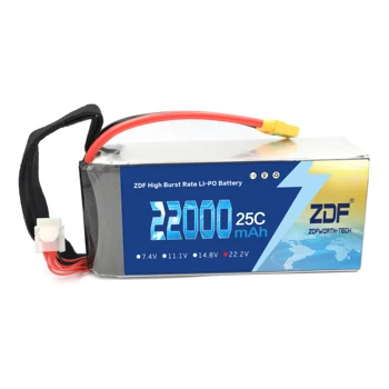 Original ZDF 6S 22000mah Bateria 22.2 v 20C eixo bateria de plantas Agrícolas proteção UAV bateria