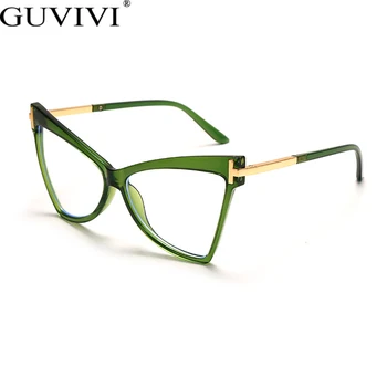 Punk Olho de Gato de Óculos de Armação de Mulheres de Pequeno Triângulo de Metal Fino Braço Moda Computador Óculos de Marca de Óculos de marca de Óculos UV400