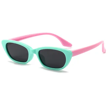 Meninos Meninas rapazes raparigas Polarizada de Proteção Óculos de Sol para Crianças de Olhos de Gato de Silicone Crianças Óculos de sol UV400 Sombra de Viagens, Óculos de proteção Óculos