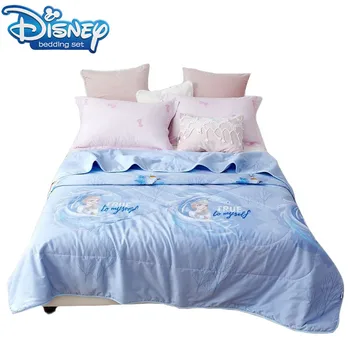 Cartoon Colcha de Verão Colcha Cobertor Cobertor macio Tampa de Cama completo Rainha Quilting crianças azuis congelados Elsa roupa de cama 150x200cm