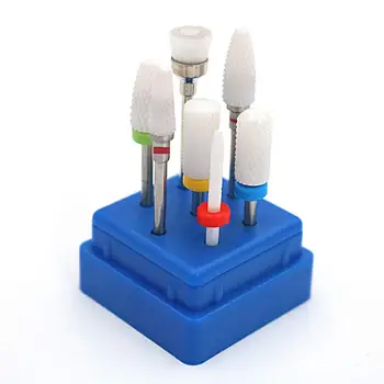 Ceramic Nail brocas para Furadeira Elétrica Prego Kit de Ferramentas de 3/32 Haste Máquina de Calos Remover Acessórios de Manicure Pedicure