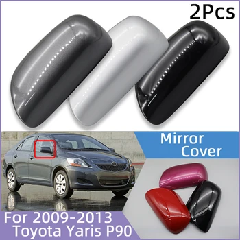 Par Retrovisor Do Alojamento Da Tampa Espelhos Shell Para Toyota Yaris P90 Hatchbck Genral Modelo 2008-2013 Alta Qualidade Pintado