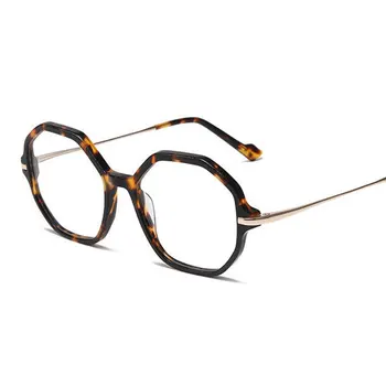 Vintage Ultraleve Polígono De Acetato De Óculos De Armação De Homens Na Moda Óptica Mulheres De Óculos Personalizado De Óculos De Grau