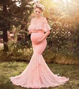 2021 novo vestido de maternidade de fotos de vestido de maternidade maternidade vestido