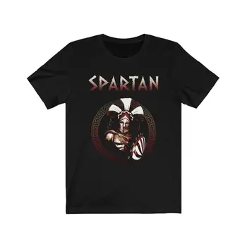 Spartan Hoplite Rei Leonidas T-Shirt 100% Algodão, O Pescoço de Verão Casual Manga Curta T-shirt Mens Tamanho S-3XL