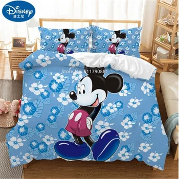 Disney Ponto Preto Rato De Minnie Do Mickey Conjunto De Cama De Casal Camas De Rei Capa De Edredão Simples Travesseiro Casos, As Crianças, Presente De Aniversário